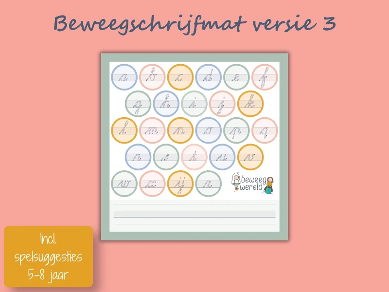 Beweegschrijfmat versie 3