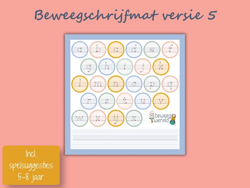Beweegschrijfmat versie 5