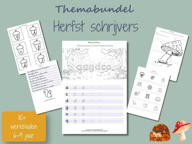 Themabundel herfst schrijvers
